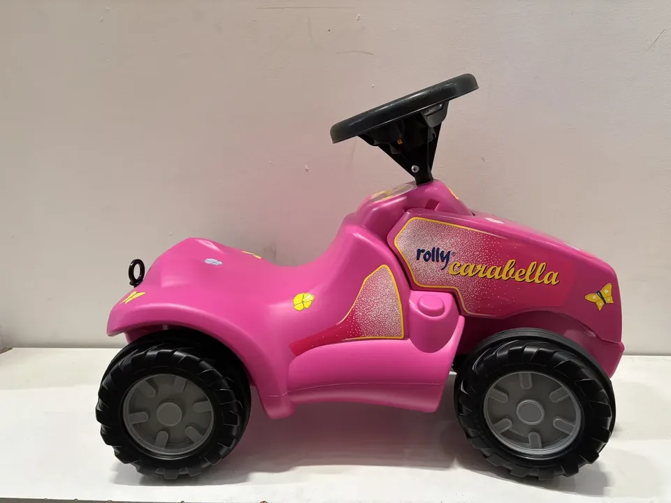 Pre-loved Rolly Toys Minitrac Carabella pink tractor ride-on