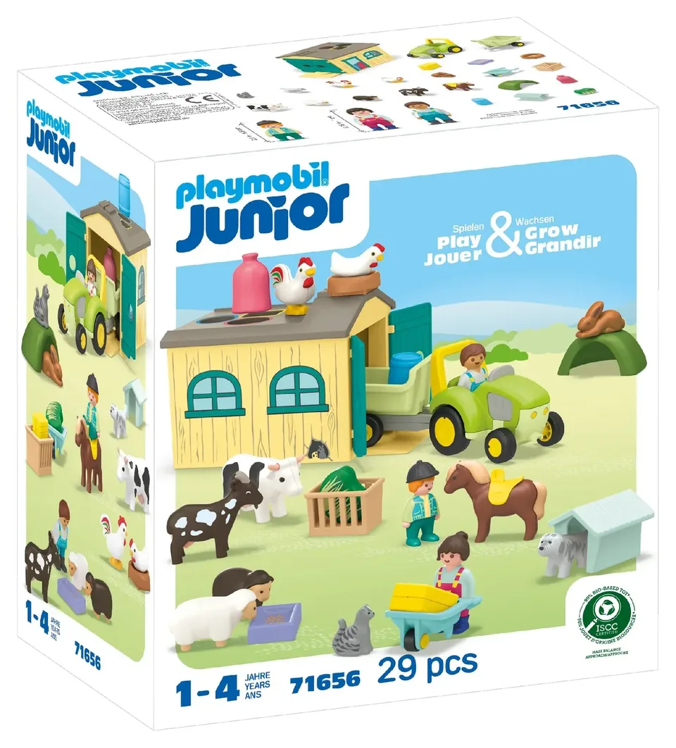 Playmobil Junior 71656 Farm Adventure with Tractor and Animals
