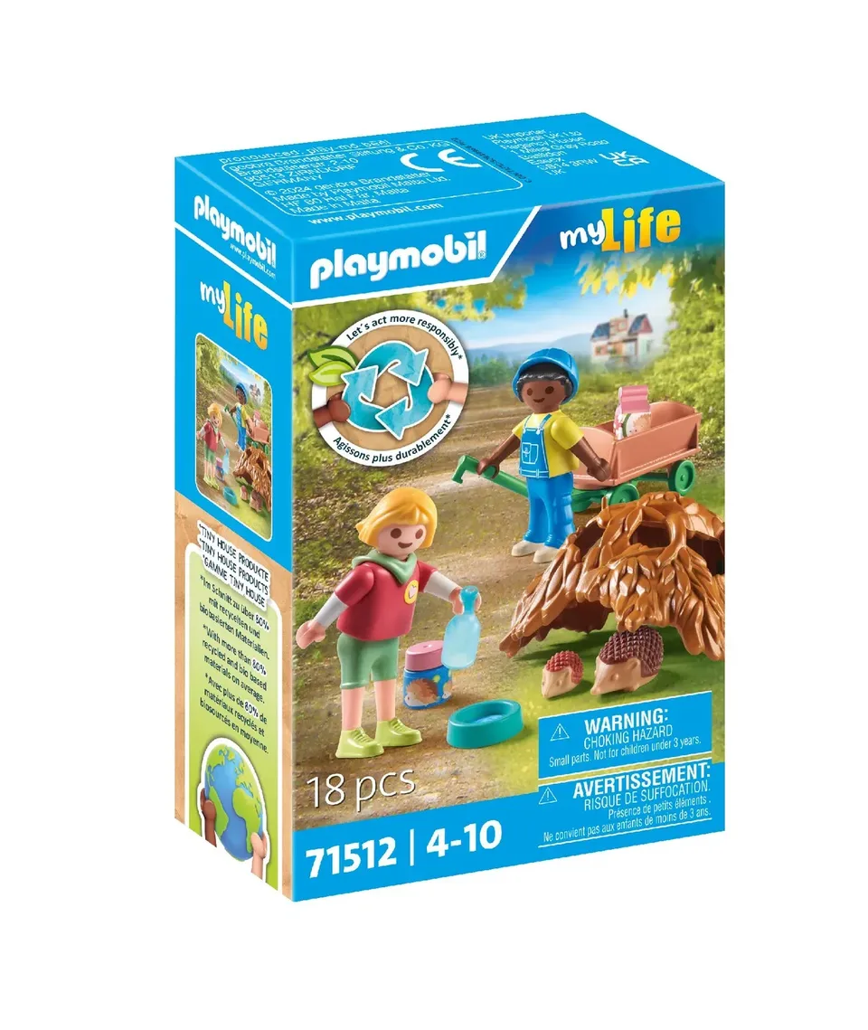 Playmobil 71512 Care of the Hedgehog Family / Campfire