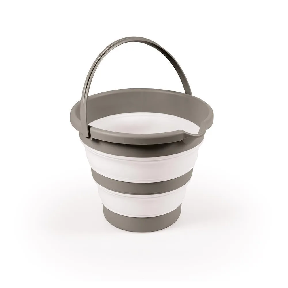 3. Dolu Folding Bucket  -  Stone Grey