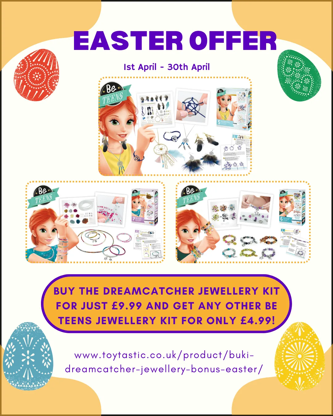 Be Teens Jewellery Kits Easter Deal | Creative Crafts | Toytastic