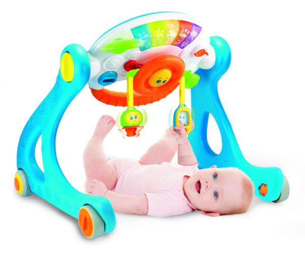 Drive 'N Play Gym Walker. Image of baby playing with the walker.