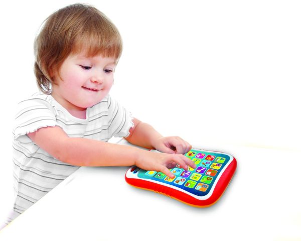 Toddler playing with the I-Fun Pad