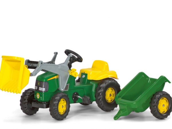 Rolly Kid John Deere Tractor: Frontloader & Trailer (Ages 2 - 5) (product image showing frontloader and trailer)