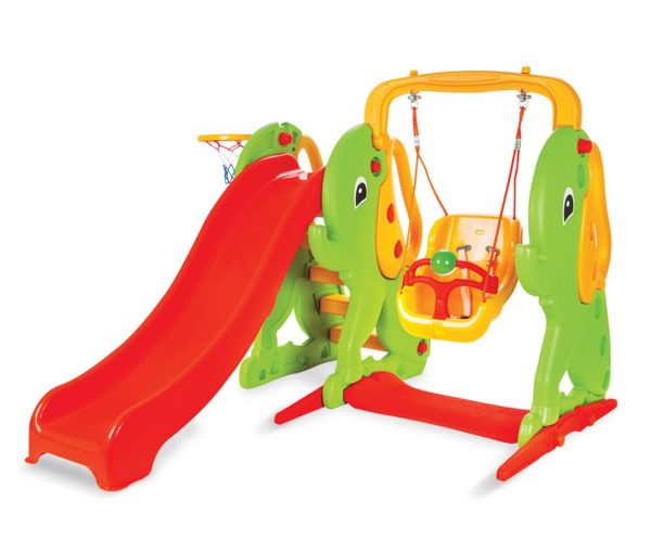 Elephant swing & slide set
