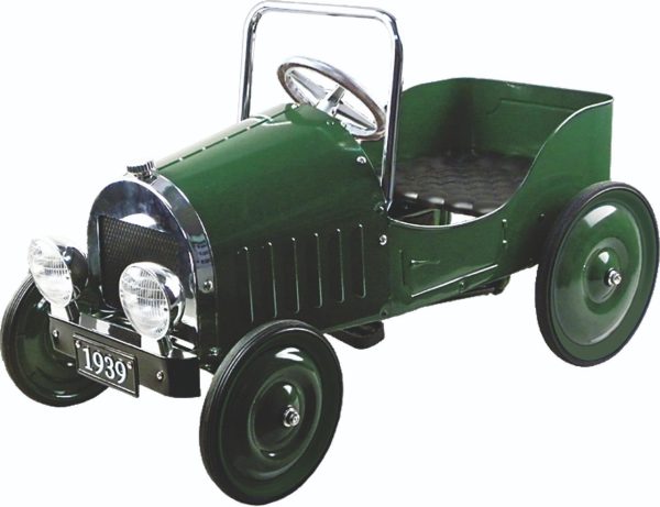 1939 Classic Pedal Car (Green) - full view of this classic toy car.