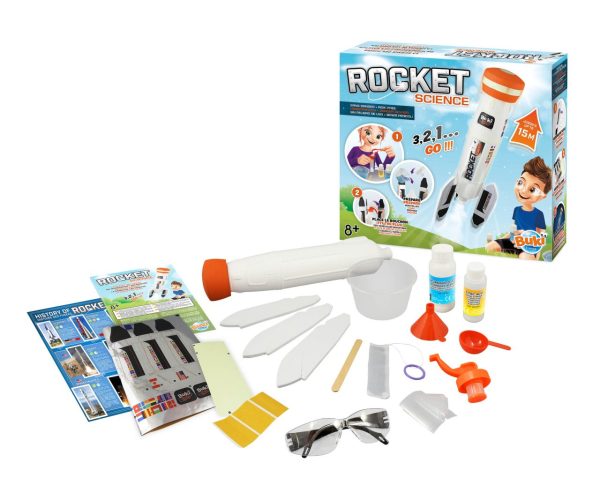 Buki Toys - Rocket Science product box and all components and contents.