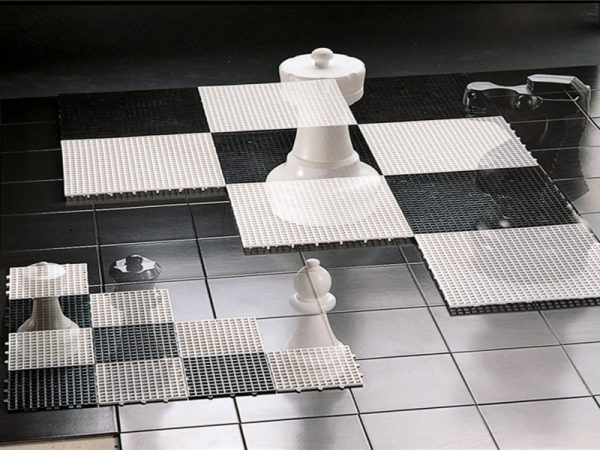 Rolly Chess & Draughts (Ages 3+) - Small Base - Outdoor Chess and Draughts Game for Kids.