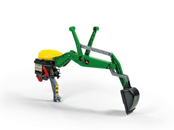 Rolly Accessories John Deere Rear Excavator (Ages 3-10) - Detailed view of the excavator attachment for kids.