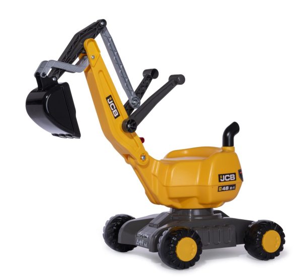 Rolly Diggers JCB Mobile 360 Degree Excavator (Ages 3-5). Product image of a yellow and black toy digger.