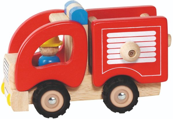 Goki - Fire Brigade. Image displaying toy fire brigade vehicle; against a white background.
