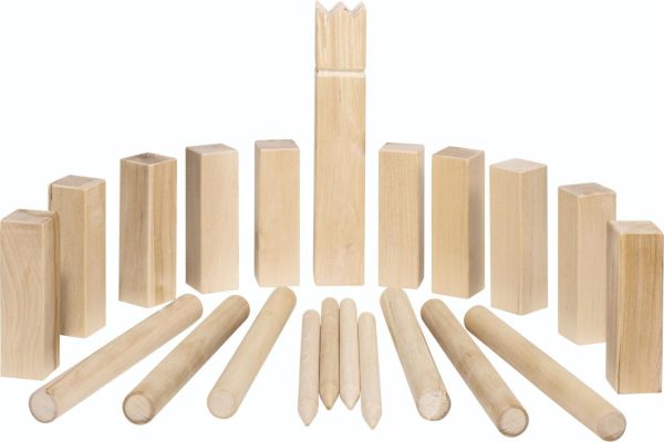 Kubb, Vikings game, middle size, in a cotton bag