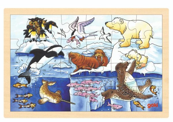 Puzzle arctic animals