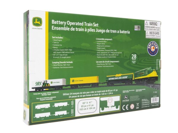 John Deere Battery Operated 28 Piece Train Set
