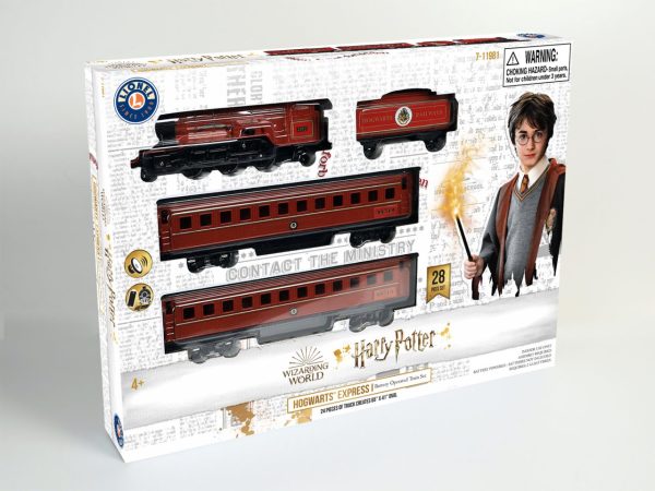 Hogwarts Express 28-piece Train Set. Image of the boxed product.