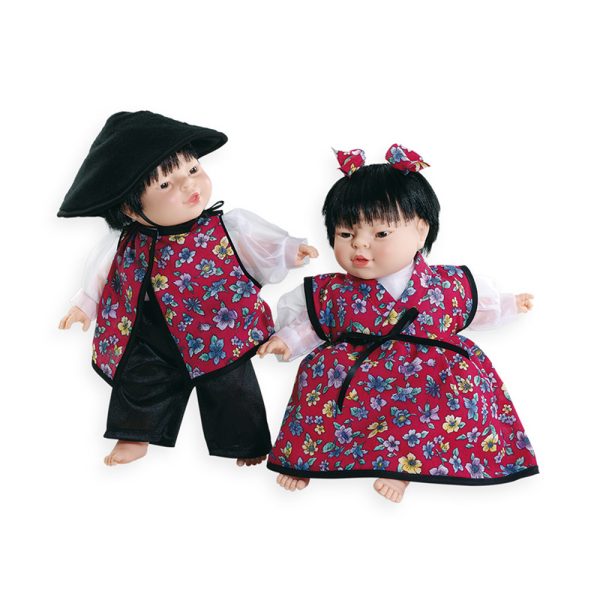 Geographical Dolls - Asian Boy. Product Image, both boy and girl dolls.