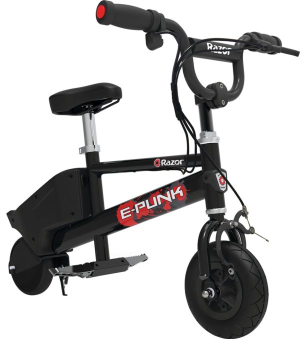 Razor E-Punk 12 Volt - Compact and Portable Electric Minibike for Kids. Front view