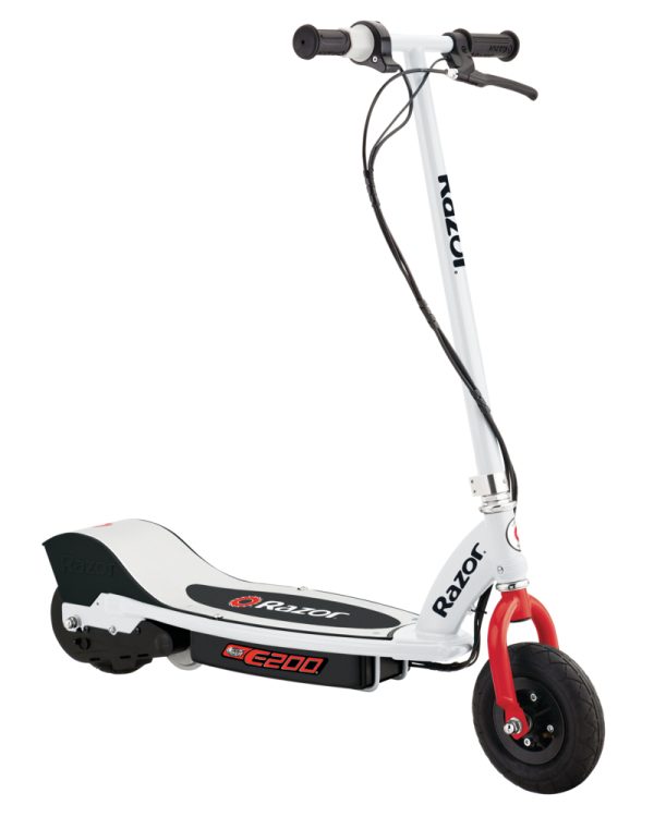 E200 Electric Scooter - Red/White - Thrilling outdoor adventure for kids aged 13 and up.
