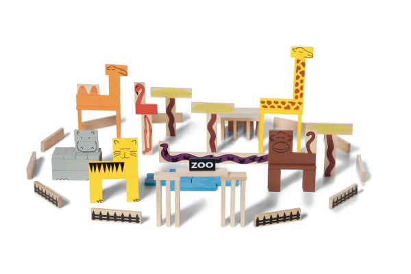 Animal Blocks (Ages 4+) - Wooden blocks for creative animal building.