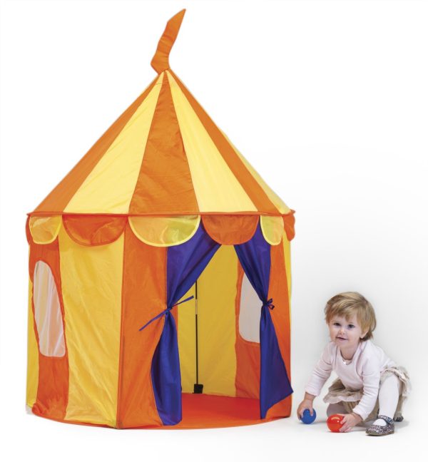 Circus Tent. Product image; child playing next to the circus tent.