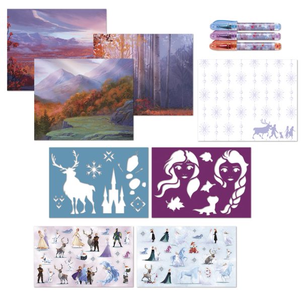 Disney Frozen II - Designer Activity Book. Image of contents within.