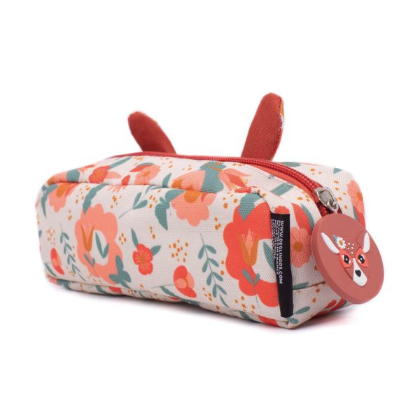 1-ZIP ANIMAL FACE PENCIL CASE MELIMELOS THE DEER Product Image - back view