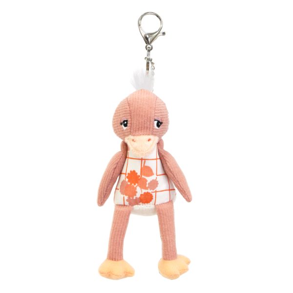 KEY RING POMELOS THE OSTRICH plush accessory on display