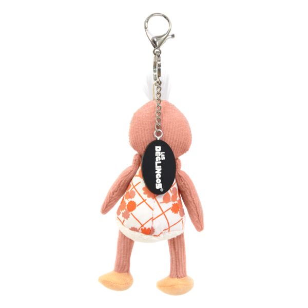 KEY RING POMELOS THE OSTRICH plush accessory on display (back image)