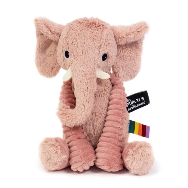 DIMOITOU THE ELEPHANT PINK / LES PTIPOTOS plush toy on Toytastic website.