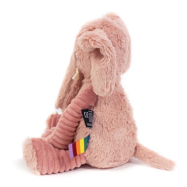 DIMOITOU THE ELEPHANT PINK / LES PTIPOTOS plush toy on Toytastic website. (side image)