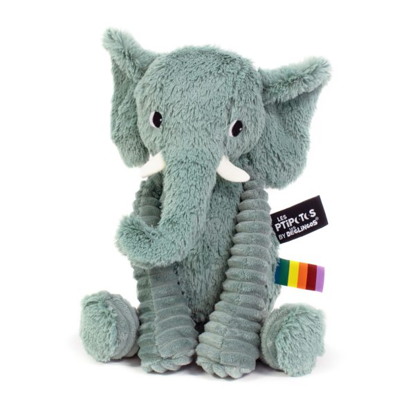 DIMOITOU THE ELEPHANT GREEN / LES PTIPOTOS - Plush Toy Image