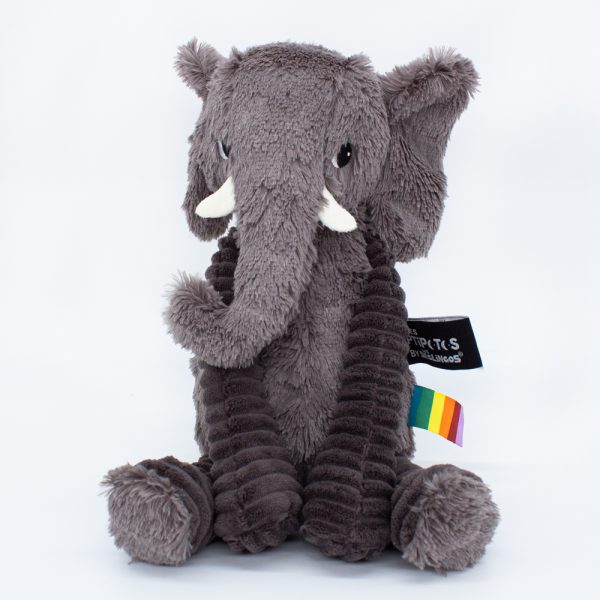 DIMOITOU THE ELEPHANT GREY/ LES PTIPOTOS Plush Toy (front facing image)