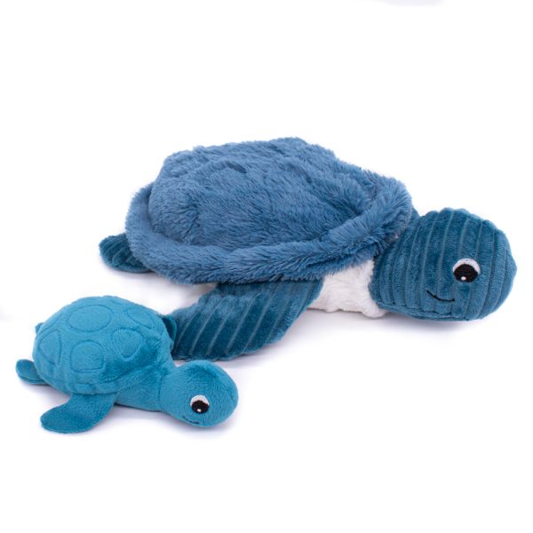SAUVENOU Turtle Mum/Baby Blue Toy - with baby