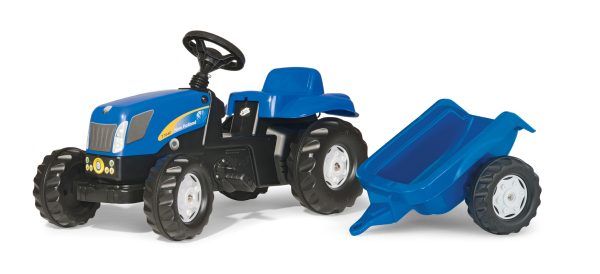 Rolly Kid New Holland TVT 190 Tractor & Trailer for Outdoor Fun