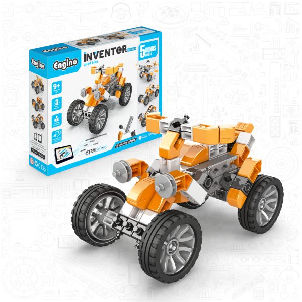 INVENTOR MECHANICS Quad Bike and 5 Bonus Models - Creative Play Kit