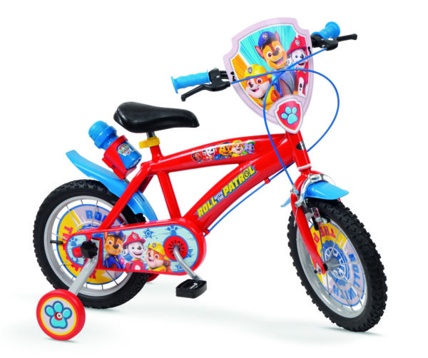 Paw Patrol 14″ Bicycle – Red (side view)