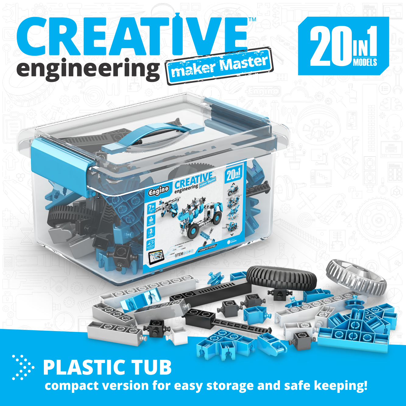 Creative Engineering 20 in 1 Maker Master Set