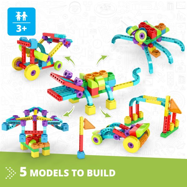 QBOIDZ - Alligator with 5 bonus models - Engaging educational playset for kids.