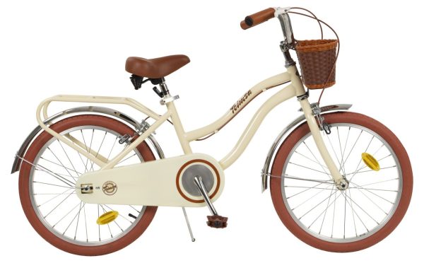 20" Vintage Bicycle in Beige - Classic and Stylish Children's Bike for Outdoor Adventures.