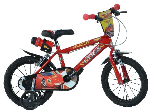 High-Speed Cars 14″ Bicycle for Adventurous Kids