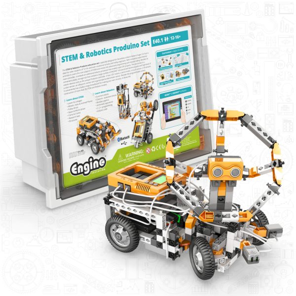 STEM & Robotics Produino Set with Rechargeable Battery - Engino robotics kit with rechargeable battery.