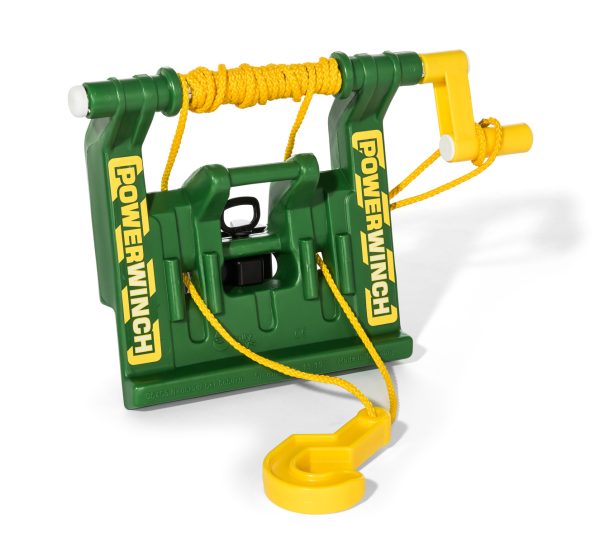 Powerwinch John Deere Green - Ride-On Accessory Kit for Towing and Pulling