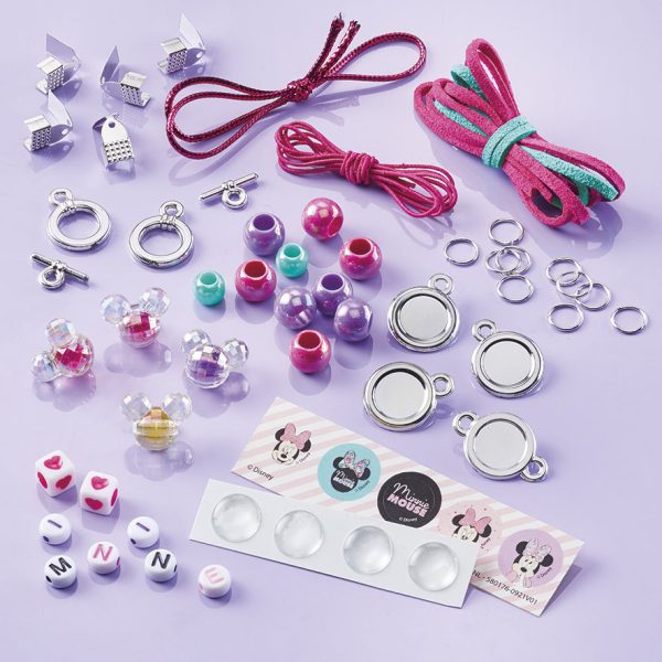 Minnie Mouse bracelets with charms - DIY Bracelet Kit for Kids