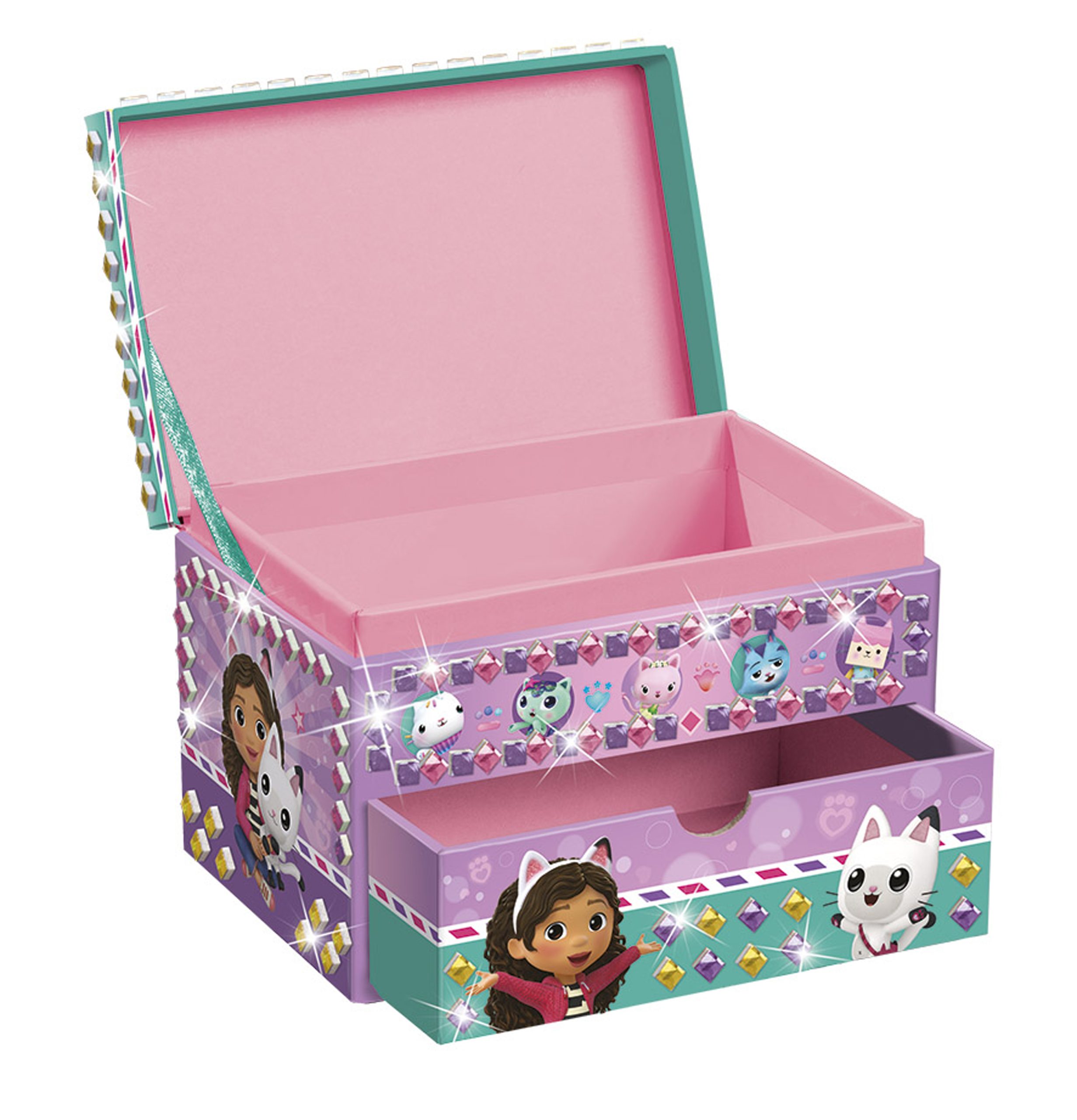 Gabby's Dollhouse - Jewellery Box. Opened box.