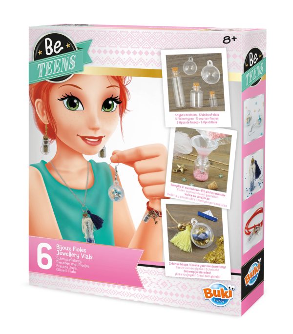 Be Teens - Jewellery Vials. Product image of boxed product.