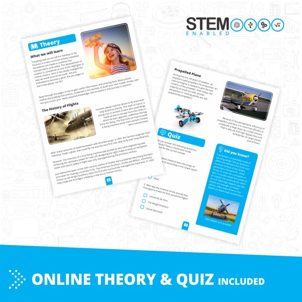 Engino - Inventor Mechanics Acrobatic Plane. Online theory & Quiz
