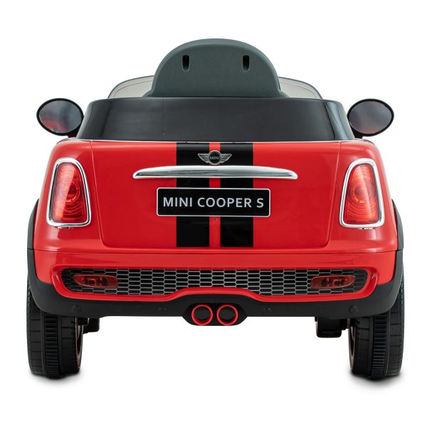 MINI COOPER S ROADSTER 6V + RC (RED). Back view.