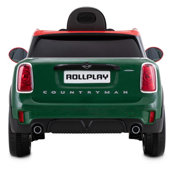 RollPlay - Mini Countryman 12V + RC. Back view of the car - with Rollplay license plate.