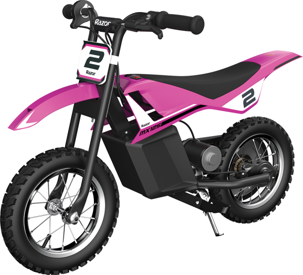 Dirt Rocket MX125 (Pink) - full view of motocross bike.
