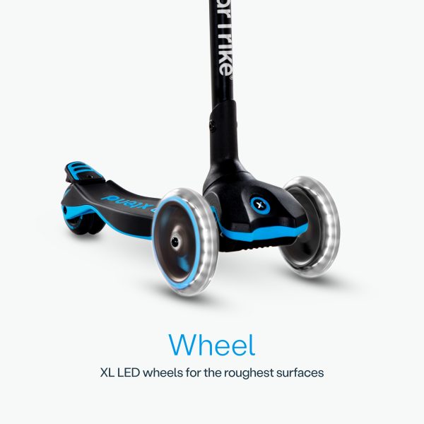 Xtend Scooter ride on - Blue - image displaying the wheels